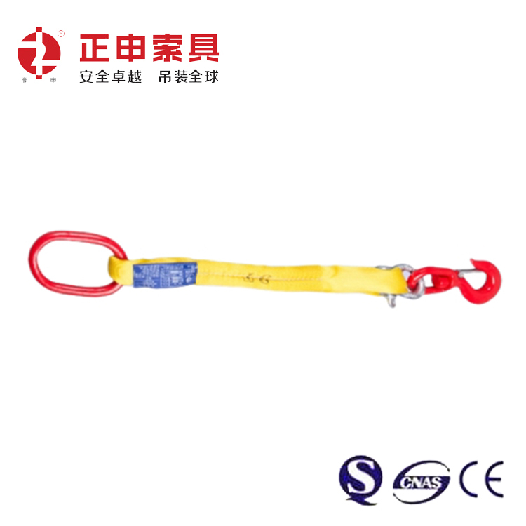 单腿吊带索具带钩